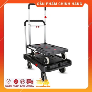 [FreeShip - HÀNG NHẬP KHẨU] Xe Đẩy Hàng, Xe Kéo Hàng 4 Bánh Gấp Gọn Maxkiwi- 180kg Bỏ Cốp ÔTô Mang Đi Dễ Dàng