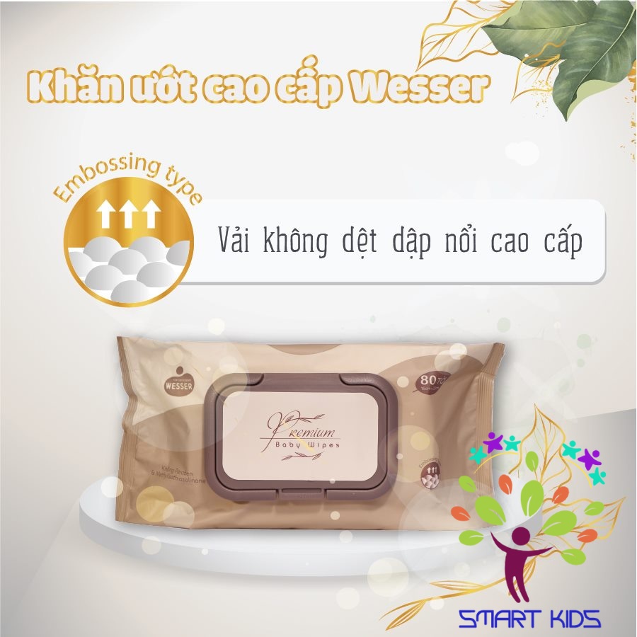 Khăn ướt cao cấp Wesser 80 tờ