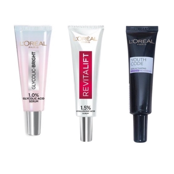 Hoạt chất chống lão hóa và Serum siêu cấp ẩm sáng da L'Oreal Paris pure Hyaluronic Acid 1.5% 7.5ml Loreal