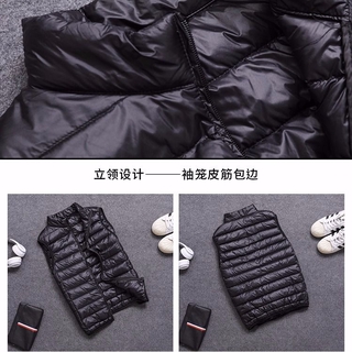 現貨▲批發價  新品特惠反季特賣冬裝輕薄款羽絨服男馬甲夾克背心短款修身休閒大碼羽絨服