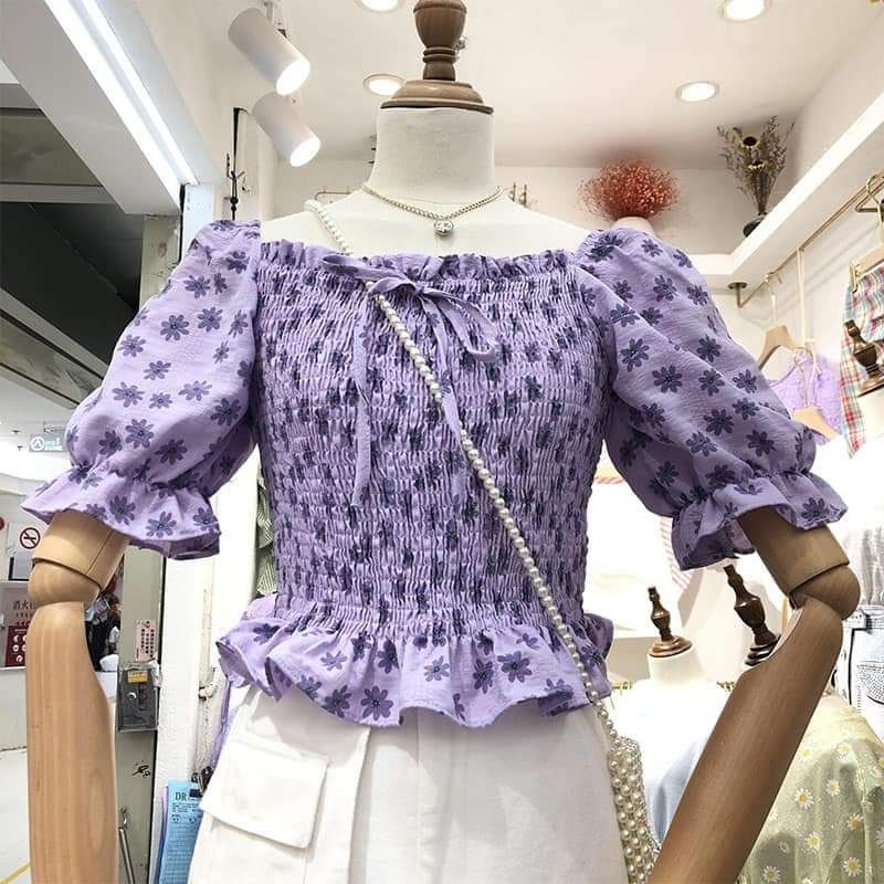 115k áo hoa nhún hàng tabao QC