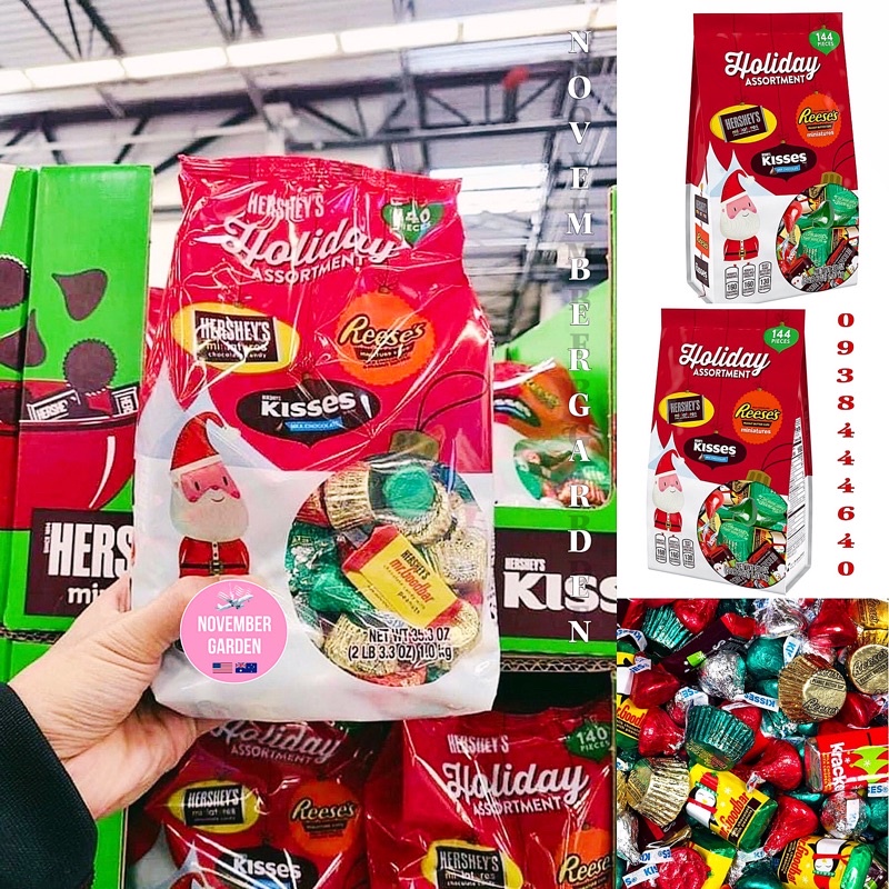 Kẹo Socola Hershey’s Holiday Assortment 1.47kg Mỹ