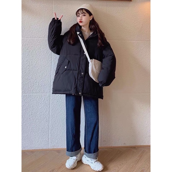 ÁO PHAO BÉO DÁNG NGẮN CÓ MŨ HÀNG LOẠI 1 DÀY DẶN