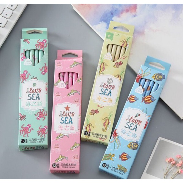 Bộ 12 bút chì gỗ