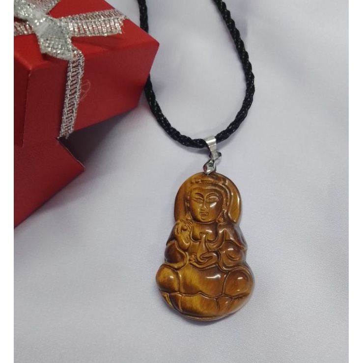 Mặt dây chuyền phật Bà bình an may mắn tặng kèm dây đeo cổ