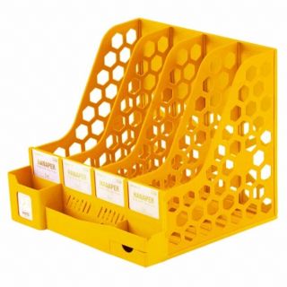 Khay đựng hồ sơ 4 ngăn kèm ống cắm bút Guangbo