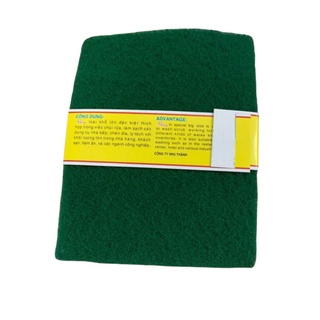 Miếng Cước Rửa Chén Xanh Nhám Lớn (14x18cm)