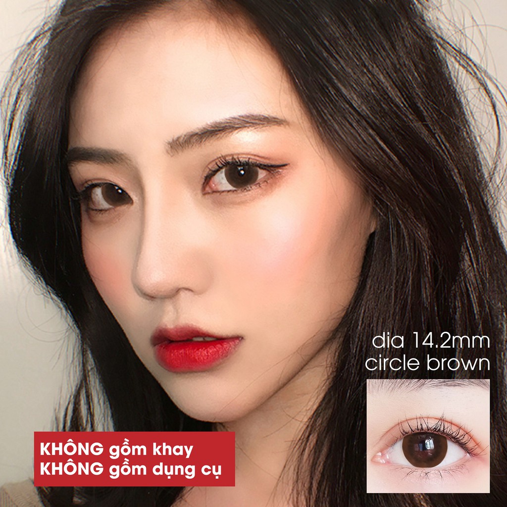 Xả hàng kính áp tròng lens Vassen Circle Brown