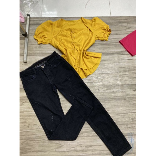 set áo kiểu quần jean