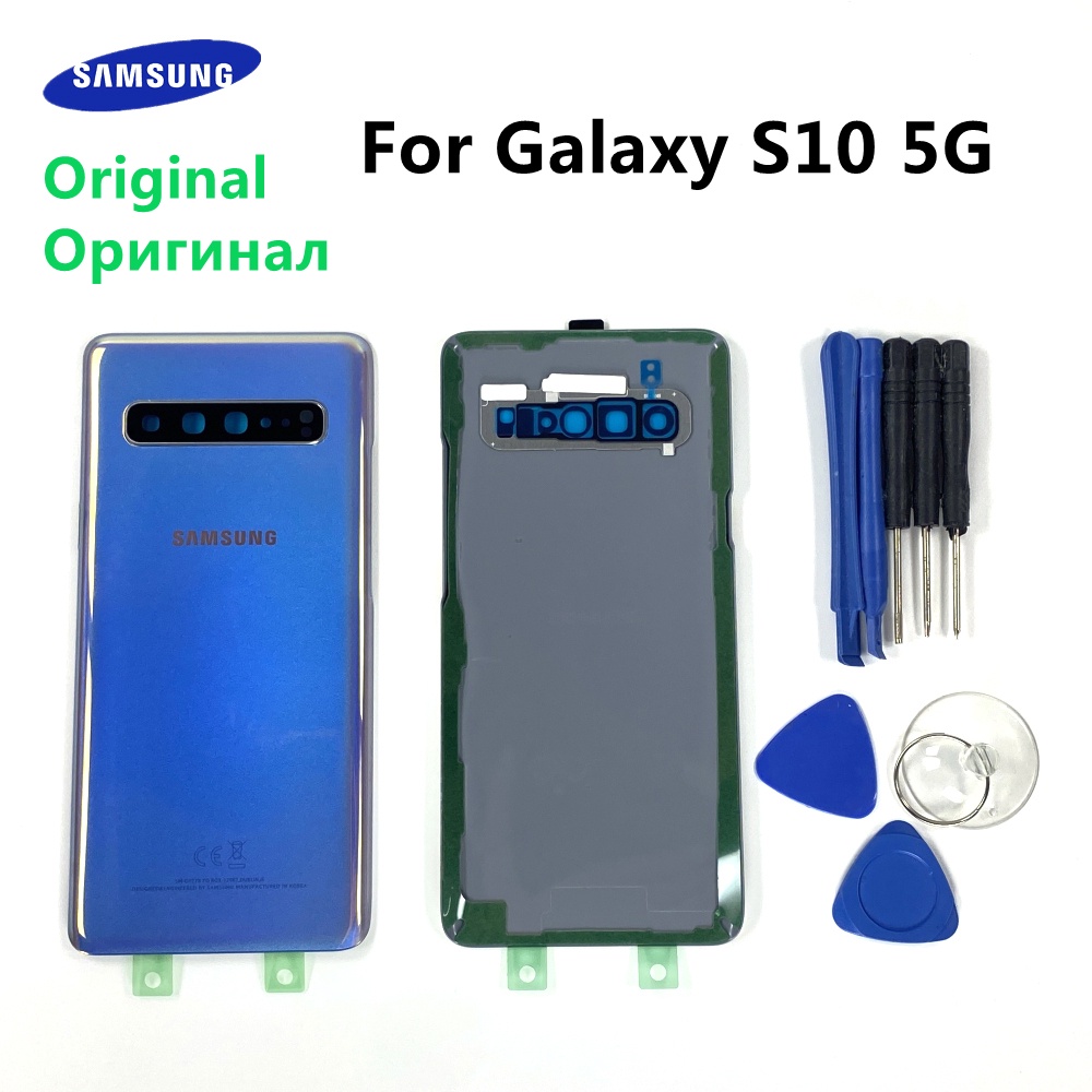 Nắp Lưng Điện Thoại Mặt Kính Camera Sau Mới Cho Samsung Galaxy S10 G977 G977F 5G