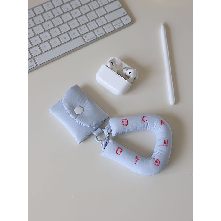 Vỏ Bảo Vệ Hộp Sạc Tai Nghe Apple AirPods Bằng Cotton Màu Sắc Dễ Thương Phù Hợp Với Nữ