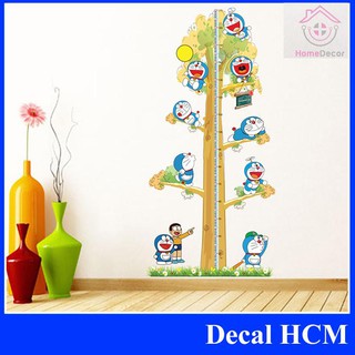 Decal dán tường Thước đo Doremon - decalhcm
