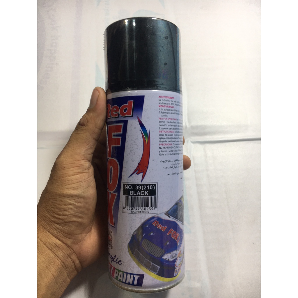 SƠN XỊT RED FOX ĐEN BÓNG 210- Nhập Khẩu THÁI LAN