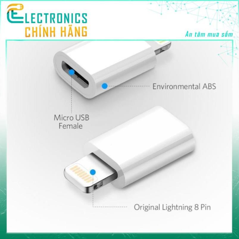 Cổng Chuyển MicroUSB Sang Lightning cho iPhone X/8/7/6 iPad Air Mini iPod