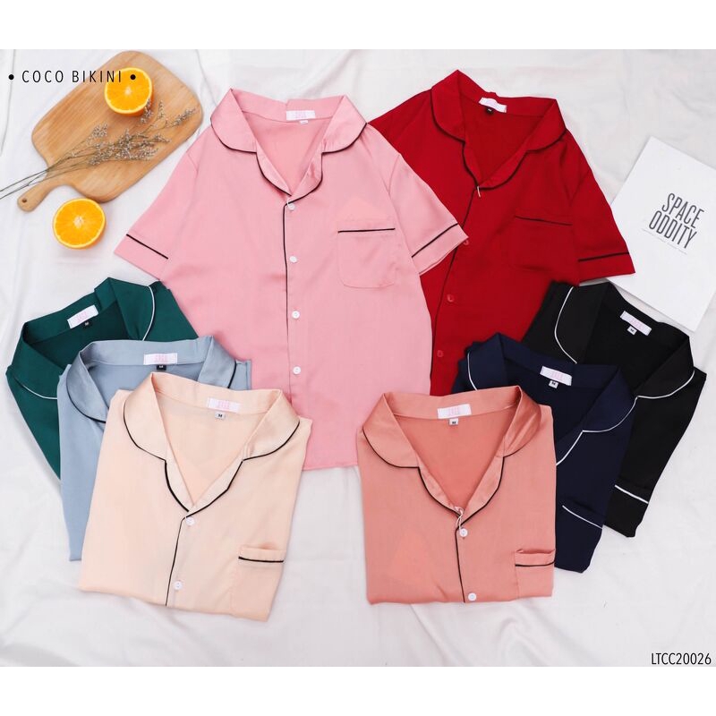 𝑪𝑶𝑪𝑶 𝑩𝑰𝑲𝑰𝑵𝑰 Bộ Đồ Ngủ - Đồ Mặc Nhà Lụa Satin ( LTCC20026 ) | BigBuy360 - bigbuy360.vn