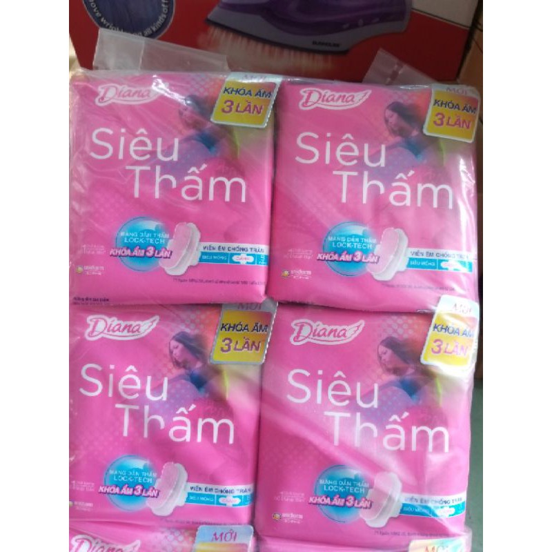 Lốc 6 gói Băng vệ sinh diana siêu thấm siêu mỏng cánh