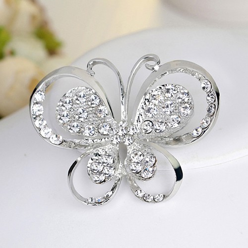 Ghim cài hình bướm lãng mạn cẩn đá thời trang
