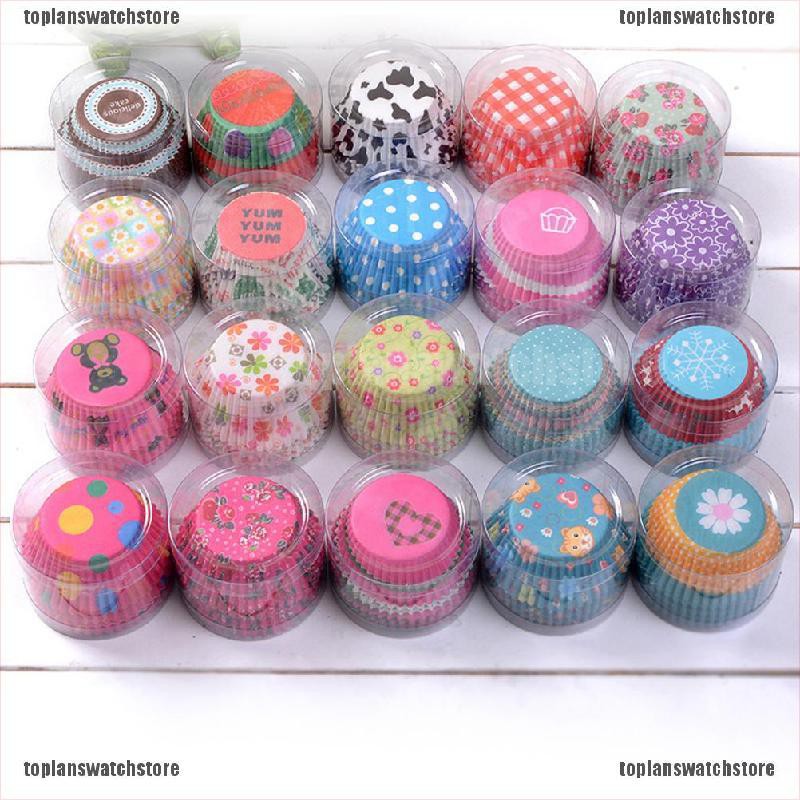 Set 100 CốC GiấY ĐựNg BáNh Cupcake