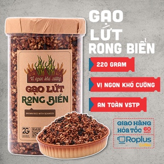 Gạo lứt rong biển Vị hũ 120g, 220g hỗ trợ giảm cân, thanh lọc cơ thể