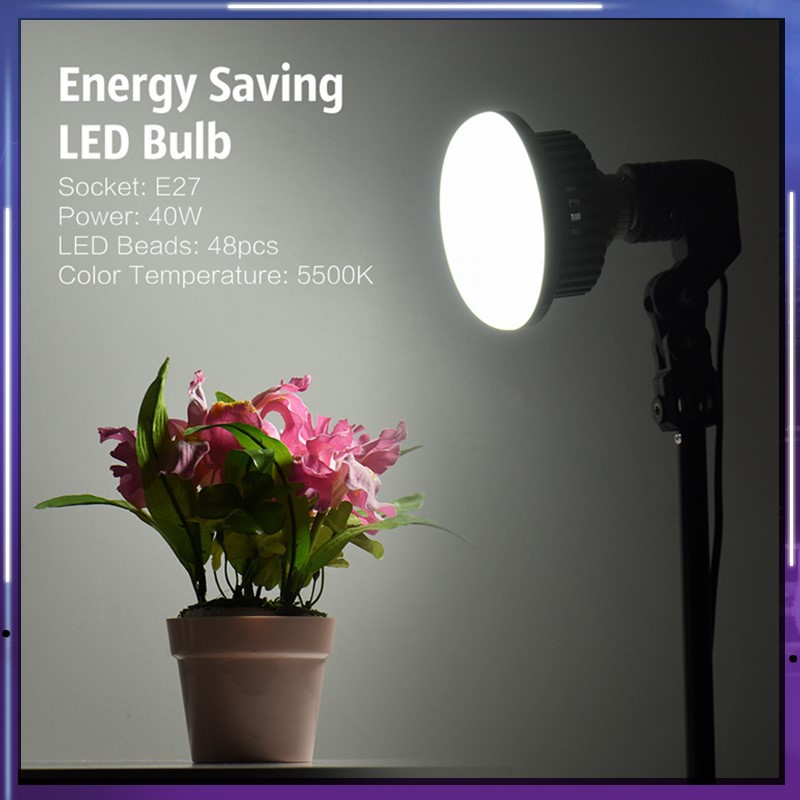 Bóng đèn LED E27 40W 5500K cho đèn studio/gương trang điểm
