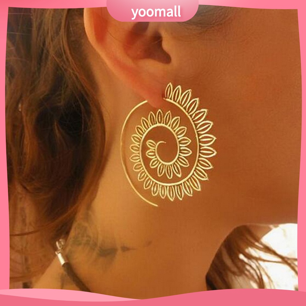 Hoa tai dạng xoắn ốc thời trang dành cho nữ