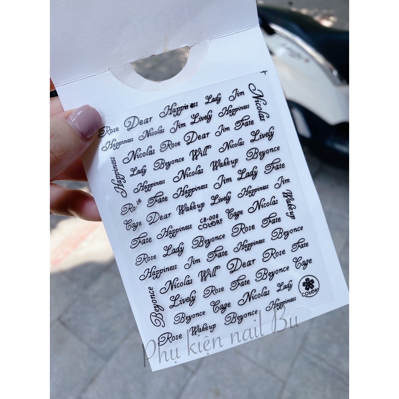 Đề can  chữ