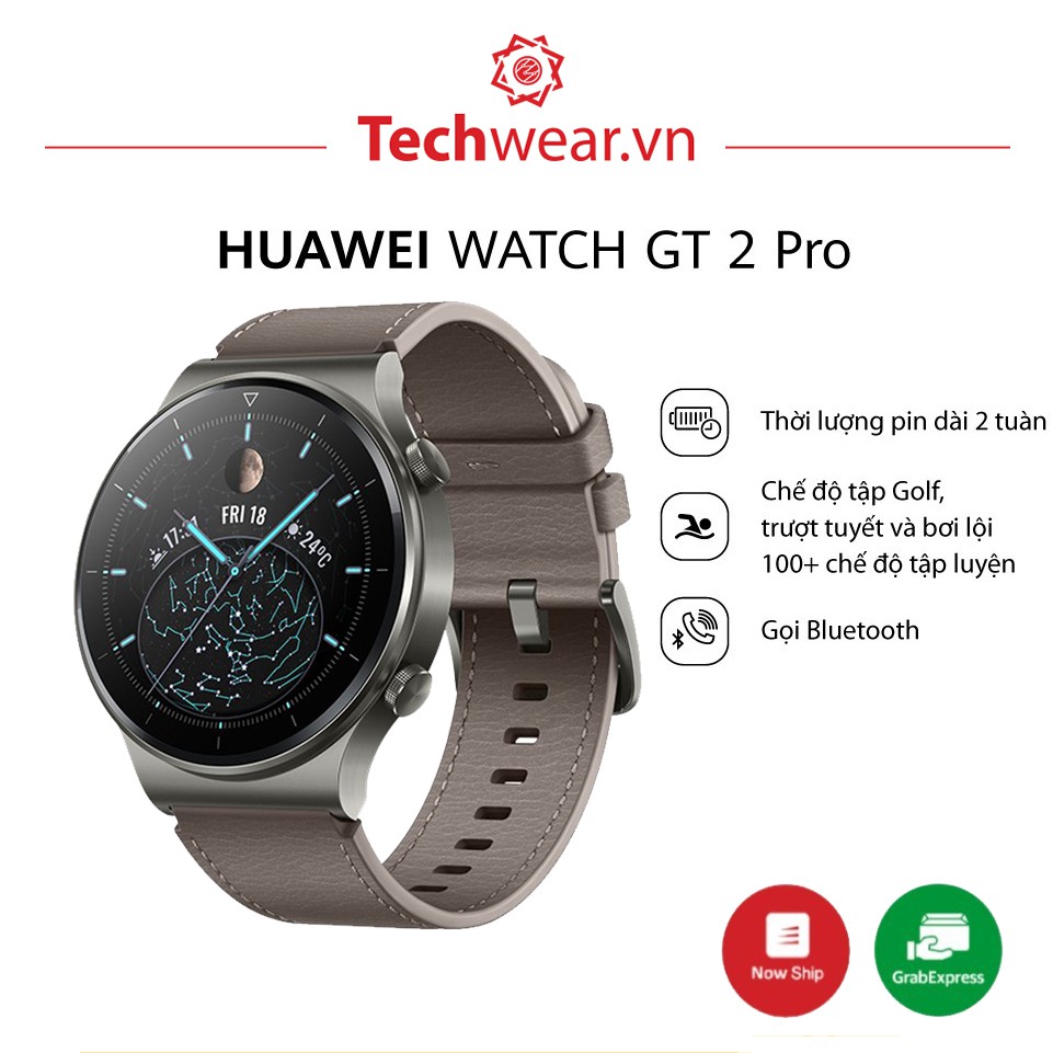 Đồng hồ thông minh Huawei Watch GT 2 Pro phiên bản quốc tế Tiếng Việt- Hàng mới 100% |