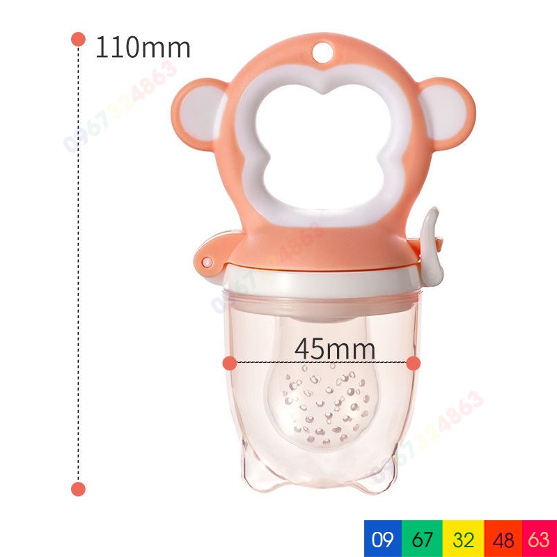 Túi nhai ăn dặm VCOOL CAO CẤP cho bé, núm nhai ăn dặm VCOOL CAO CẤP cho bé