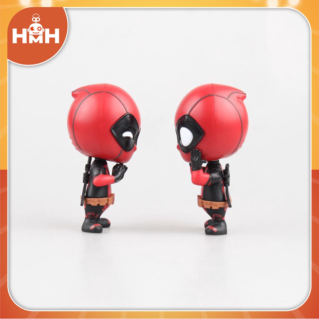 Mô hình Deadpool chibi - Đồ chơi trang trí Deadpool dễ thương, hài hước đầu lúc lắc lò xo