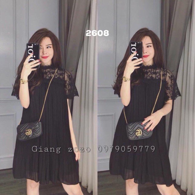 Váy Voan Xếp Li Kiểu Dáng Dễ Thương