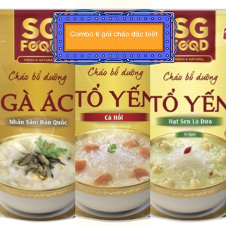 Combo 6 gói cháo tươi đặc biêt