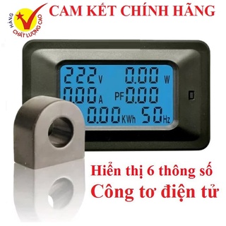Máy đo điện áp cường độ dòng điện công suất công tơ điện tử PUUCAI ampe kế vôn kế 100A 6 trong 1