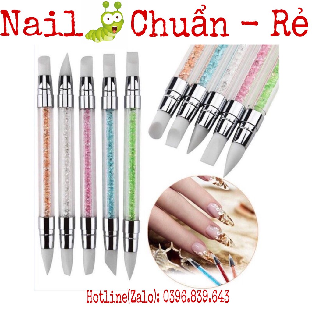 Bút Silicon - Set 5 Cây Bút Silicon Đa Năng Làm Nail