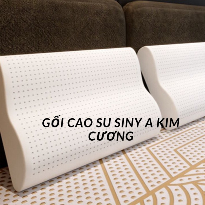 GỐI CAO SU LƯỢN SÓNG KIM CƯƠNG CHÍNH HÃNG 45x65 - Kim Cương Siny A