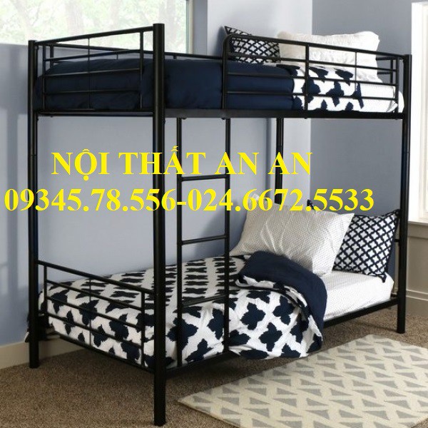 giường tầng sắt cho bé kích thước 1mx2m