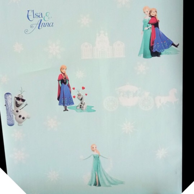 Decal giấy dán tường công chúa elsa