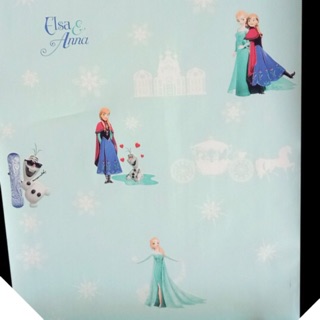Decal giấy dán tường công chúa elsa