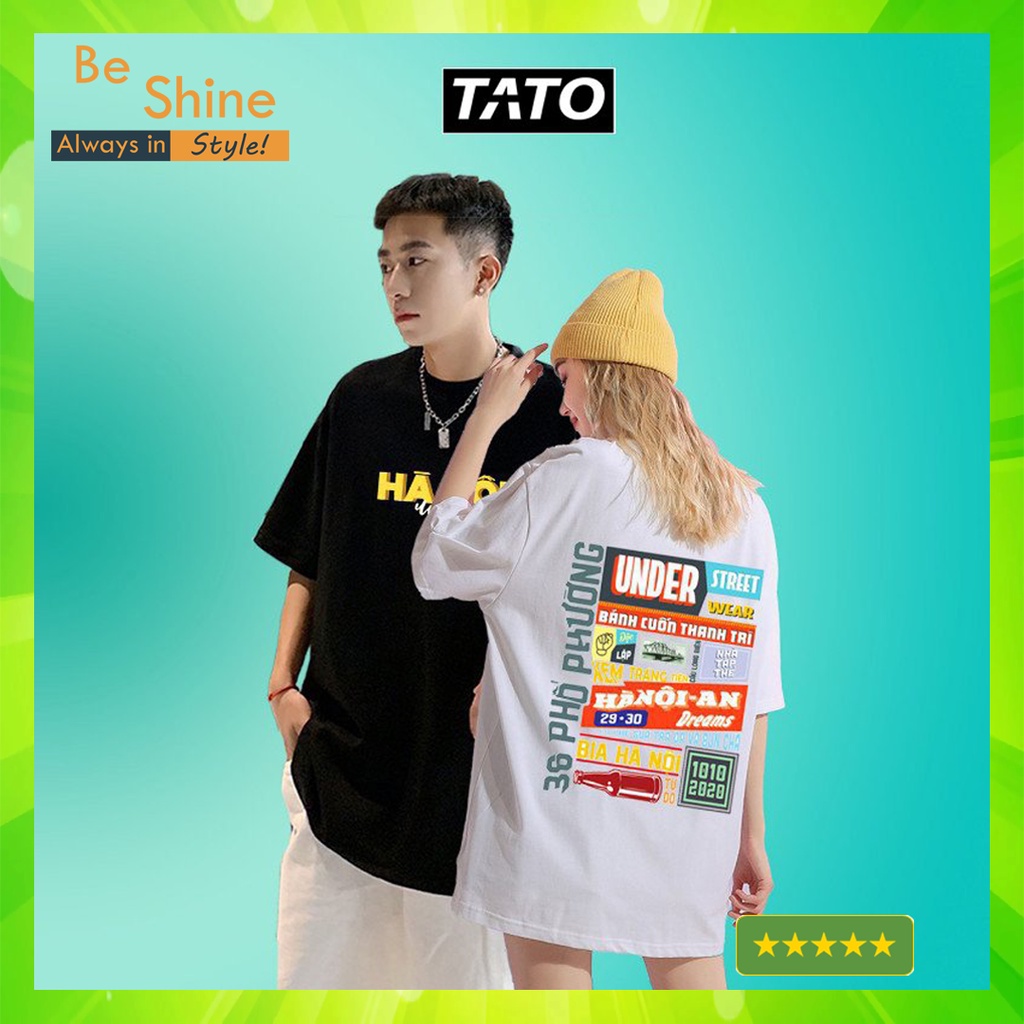 Áo thun UNDER Hà Nội 36 Phố Phường - Áo Phông Tay Lỡ Cotton In Hình Local Brand