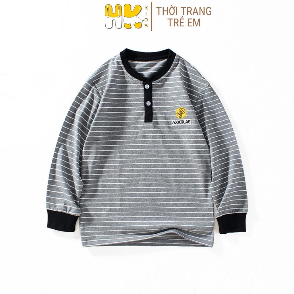 Áo thun dài tay bé trai AKL, áo phông thu đông cao cấp chất COTTOT mềm mịn size đại cho các bé lớn - HK KIDS (2951)