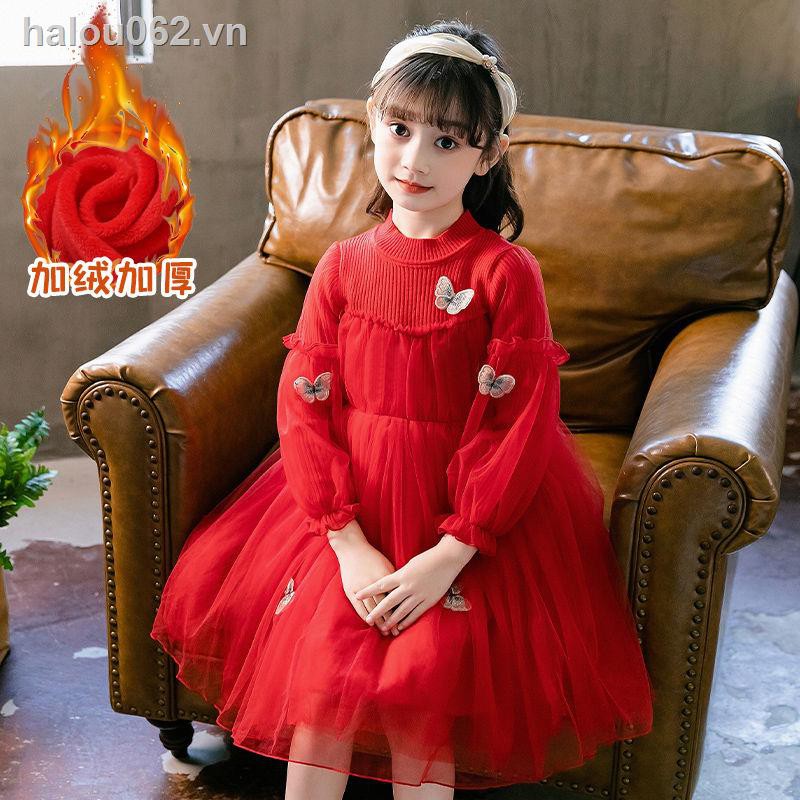 Đầm Công Chúa Thời Trang Thu Đông 2021 Cho Bé Gái