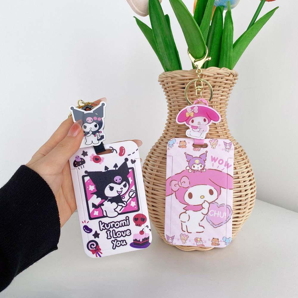 Móc Khóa Đựng Thẻ Xe Buýt Họa Tiết Hoạt Hình Cinnamoroll Dễ Thương