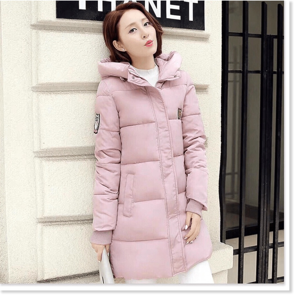 Áo khoác phao nữ 3 lớp dáng dài có nón ấm áp cho mùa đông , form dài rộng , cực đẹp NYNA