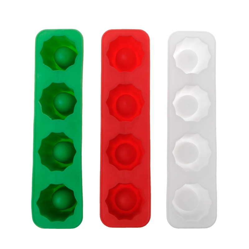 Khuôn silicone làm đá viên hình ly rượu 4 ngăn