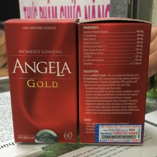 Tpcn angela gold( hỗ trợ nội tiết tố nữ, chống lão hoá, đẹp da...)(lọ 60 viên)