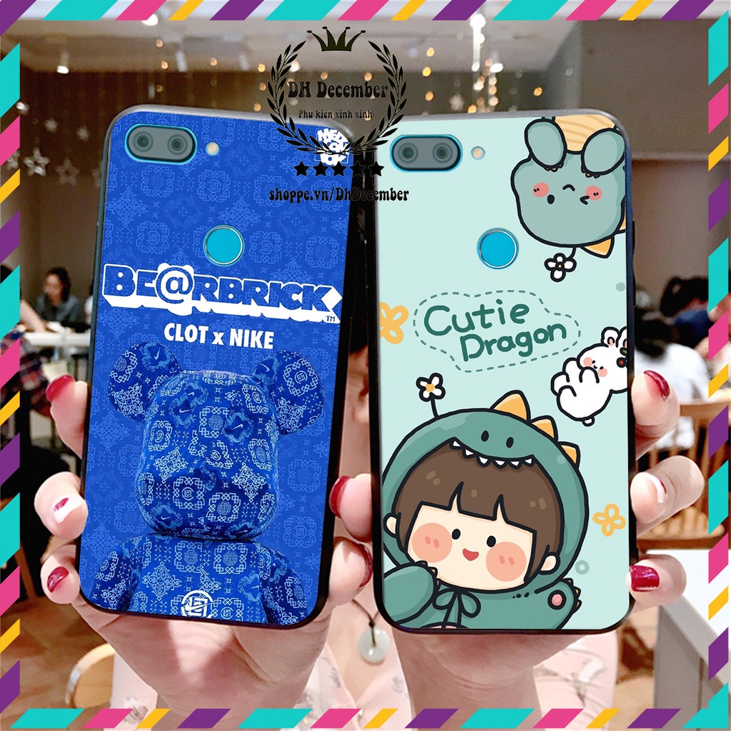 Ốp lưng Xiaomi MI 8 LITE in hình 3D lucky, gấu Brick xinh xắn - KHÔNG NÊN BỎ LỠ
