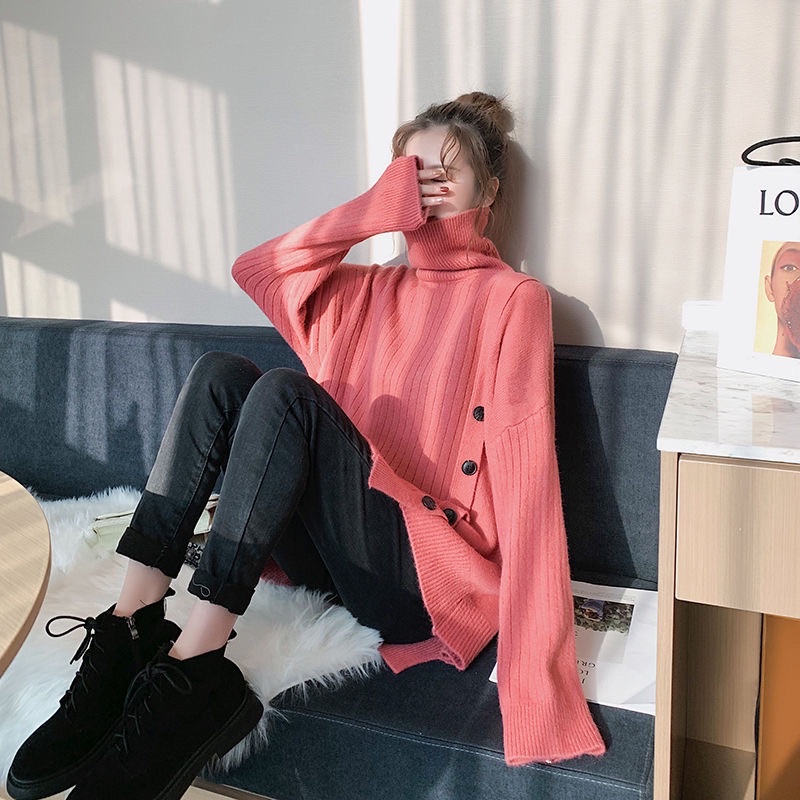 Áo Len Cổ Cao Thời Trang Nữ Siêu HOT 2021