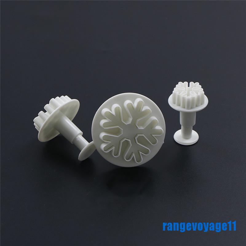 Bộ 3 Khuôn Cắt Kẹo Đường Hình Bông Tuyết