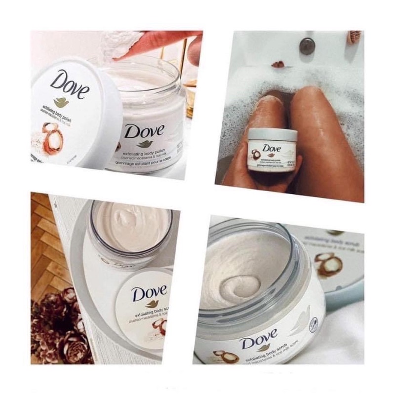 TẨY DA CHẾT DOVE Exfoliating Body ( Bản Đức và Mỹ )