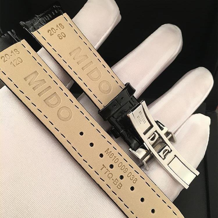 9-11✈Dây Đeo Bằng Da Thật 20MM Cho Đồng Hồ Mido Mido Mido M8600 M7600