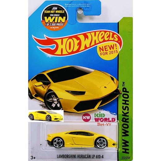 Xe mô hình Hot Wheels basic Lambor Huracan LP 610-4 CFH19.